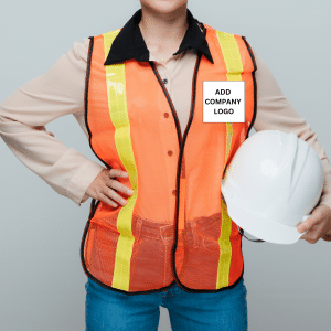 Excited construction workers receiving custom-printed uniforms for their upcoming project.