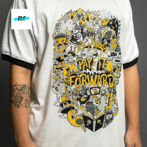 High-resolution t-shirt design file being prepared for print with vector and PNG formats.